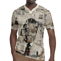James Baldwin Rugby Jersey Vintage Newspaper Style