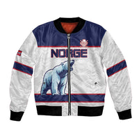 Custom Norway Ice Hockey 2026 Bomber Jacket Come On Polar Bears