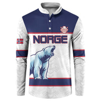 Custom Norway Ice Hockey 2026 Button Sweatshirt Come On Polar Bears
