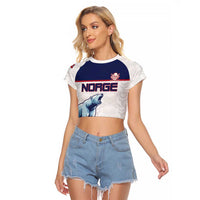 Custom Norway Ice Hockey 2026 Raglan Cropped T Shirt Come On Polar Bears