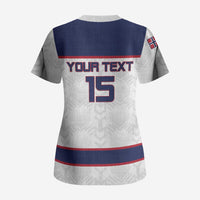 Custom Norway Ice Hockey 2026 Scrub Top Come On Polar Bears