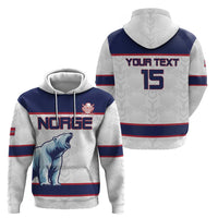 Custom Norway Ice Hockey 2026 Zip Hoodie Come On Polar Bears