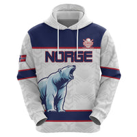 Custom Norway Ice Hockey 2026 Zip Hoodie Come On Polar Bears