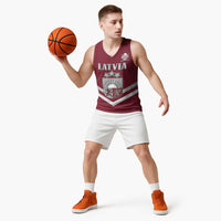 Custom Latvia Ice Hockey 2026 Basketball Jersey Never Backs Down