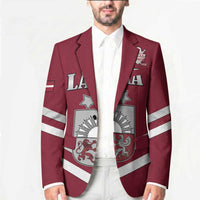 Custom Latvia Ice Hockey 2026 Blazer Never Backs Down