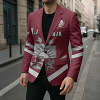 Custom Latvia Ice Hockey 2026 Blazer Never Backs Down