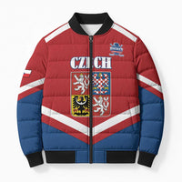 Custom Czech Ice Hockey 2026 Bomber Puffer Jacket Go Champions
