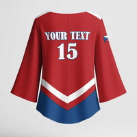 Custom Czech Ice Hockey 2026 Kimono Sleeve Blouse Go Champions