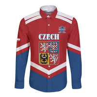 Custom Czech Ice Hockey 2026 Long Sleeve Button Shirt Go Champions
