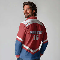 Custom Czech Ice Hockey 2026 Long Sleeve Polo Shirt Go Champions