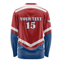 Custom Czech Ice Hockey 2026 Long Sleeve Shirt Go Champions