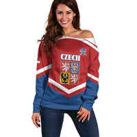 Custom Czech Ice Hockey 2026 Off Shoulder Sweater Go Champions
