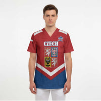 Custom Czech Ice Hockey 2026 Scrub Top Go Champions