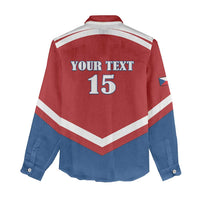 Custom Czech Ice Hockey 2026 Women Casual Shirt Go Champions