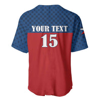 Custom Czech Ice Hockey 2026 Baseball Jersey Never Backs Down