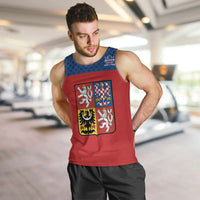 Custom Czech Ice Hockey 2026 Men Tank Top Never Backs Down