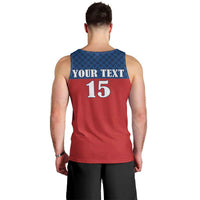 Custom Czech Ice Hockey 2026 Men Tank Top Never Backs Down