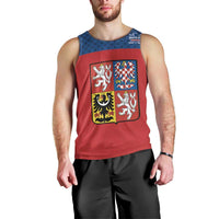 Custom Czech Ice Hockey 2026 Men Tank Top Never Backs Down
