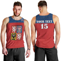 Custom Czech Ice Hockey 2026 Men Tank Top Never Backs Down