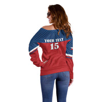 Custom Czech Ice Hockey 2026 Off Shoulder Sweater Never Backs Down