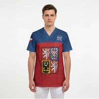Custom Czech Ice Hockey 2026 Scrub Top Never Backs Down