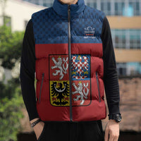 Custom Czech Ice Hockey 2026 Sleeveless Puffer Jacket Never Backs Down