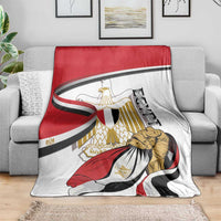 Egypt Revolution Day Blanket Coat Of Arms With Flag