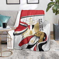 Egypt Revolution Day Blanket Coat Of Arms With Flag