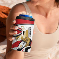 Personalized Egypt Revolution Day 4 in 1 Can Cooler Tumbler Coat Of Arms With Flag