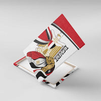 Egypt Revolution Day Canvas Wall Art Coat Of Arms With Flag