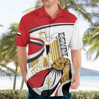 Personalized Egypt Revolution Day Hawaiian Shirt Coat Of Arms With Flag