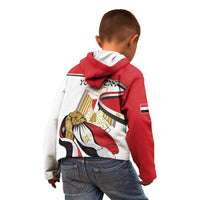 Personalized Egypt Revolution Day Kid Hoodie Coat Of Arms With Flag