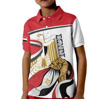 Personalized Egypt Revolution Day Kid Polo Shirt Coat Of Arms With Flag