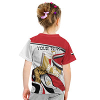 Personalized Egypt Revolution Day Kid T Shirt Coat Of Arms With Flag