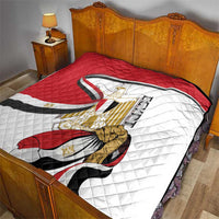 Egypt Revolution Day Quilt Coat Of Arms With Flag