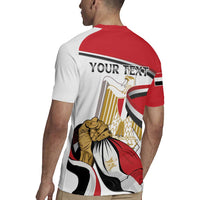 Personalized Egypt Revolution Day Rugby Jersey Coat Of Arms With Flag