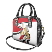 Egypt Revolution Day Shoulder Handbag Coat Of Arms With Flag