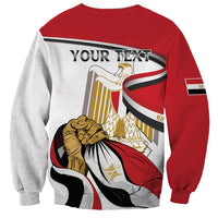 Personalized Egypt Revolution Day Sweatshirt Coat Of Arms With Flag