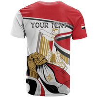 Personalized Egypt Revolution Day T Shirt Coat Of Arms With Flag