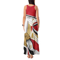 Personalized Egypt Revolution Day Tank Maxi Dress Coat Of Arms With Flag