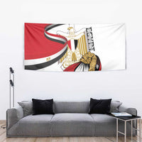 Egypt Revolution Day Tapestry Coat Of Arms With Flag