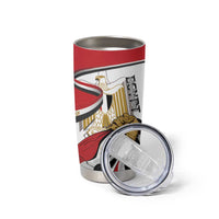 Personalized Egypt Revolution Day Tumbler Cup Coat Of Arms With Flag
