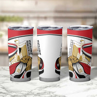 Personalized Egypt Revolution Day Tumbler Cup Coat Of Arms With Flag