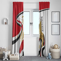 Egypt Revolution Day Window Curtain Coat Of Arms With Flag