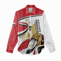 Personalized Egypt Revolution Day Women Casual Shirt Coat Of Arms With Flag