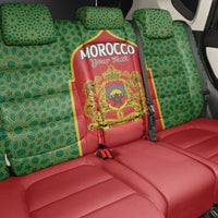 Personalized Morocco Throne Day Back Car Seat Cover King Lion Coat Of Arms
