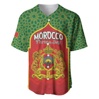 Personalized Morocco Throne Day Baseball Jersey King Lion Coat Of Arms