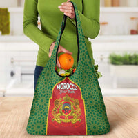 Personalized Morocco Throne Day Grocery Bag King Lion Coat Of Arms
