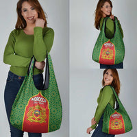 Personalized Morocco Throne Day Grocery Bag King Lion Coat Of Arms