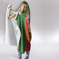 Personalized Morocco Throne Day Hooded Blanket King Lion Coat Of Arms